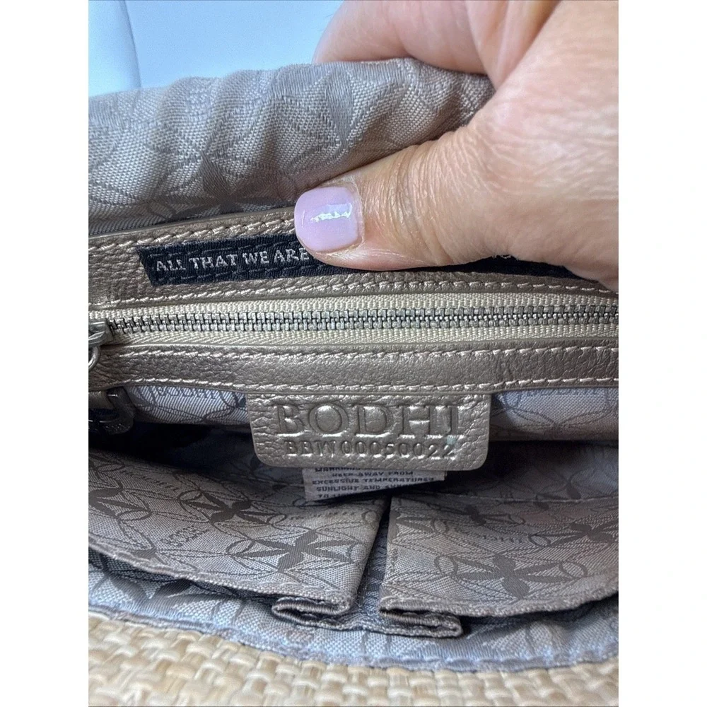 Bodhi Straw Raffia Metallic Leather Envelope Clutch Evening Bag